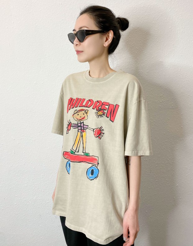 Kids Drawing Print Tee 250307